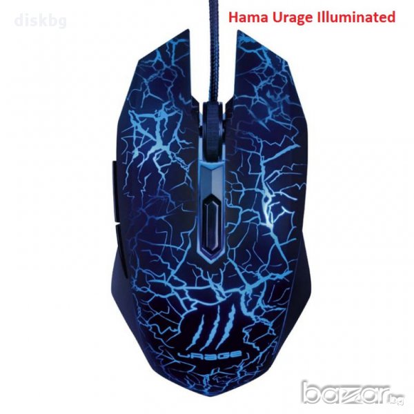 Hama Urage Illuminated - нова геймърска мишка на USB, снимка 1