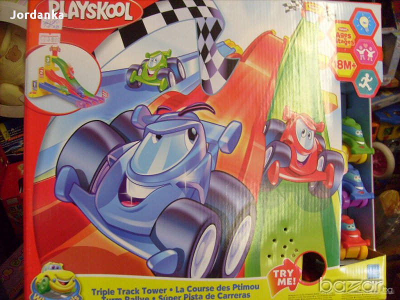 Playskool - Тройна писта Wheel Pals Tripple Track Tower - Hasbro, снимка 1