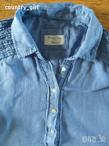 Massimo Dutti womens shirt - страхотна дамска риза 100% ЛЕН, снимка 1