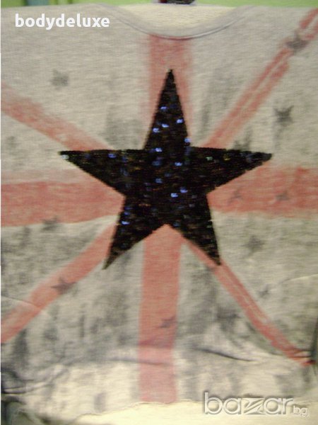Black Star памучна блуза с дълъг ръкав, снимка 1