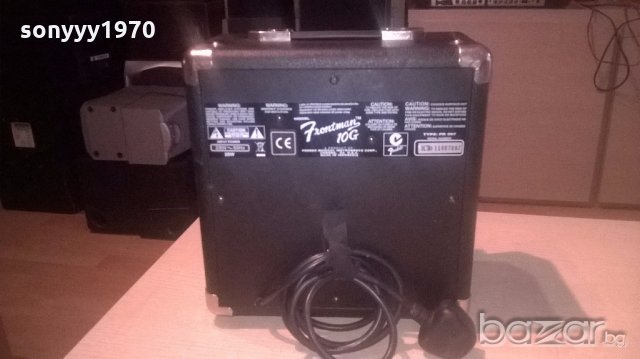 fender frontman 10g-китарно кубе-28х26х15см-внос англия, снимка 11 - Тонколони - 18814435