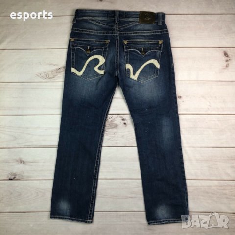 $138 Мъжки дънки Rivet De Cru Men's 32x33 Straight Leg Jeans Distressed, снимка 3 - Дънки - 26071252