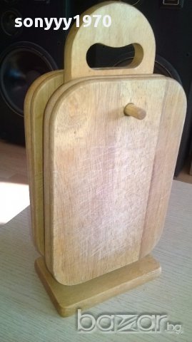 Дъски за рязане с поставка-32х15х10см-внос швеицария, снимка 6 - Други - 16784875
