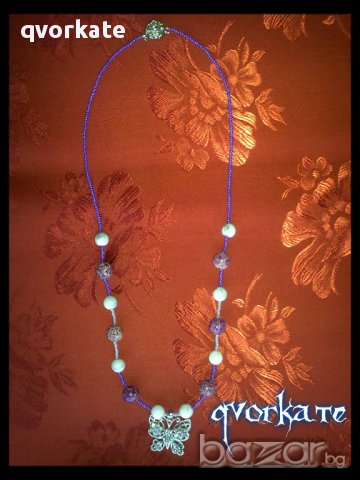 Колие Пеперуда, снимка 3 - Колиета, медальони, синджири - 9207872