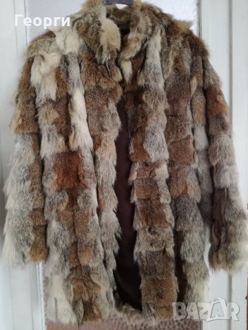 Дамско палто от естествен косъм вълк 