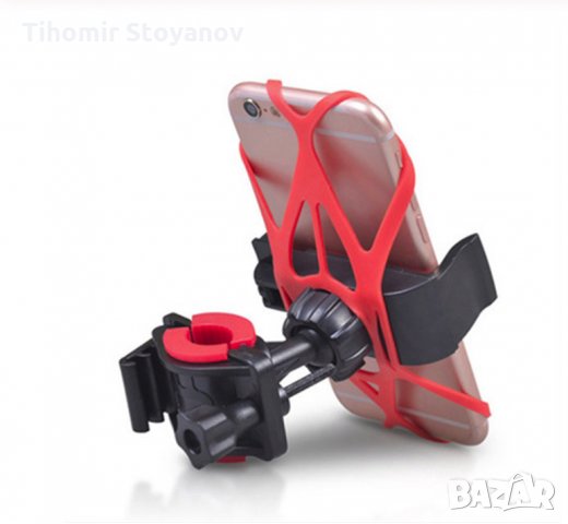 Държач за телефон сматфон за колело Стойка за Велосипед Здрава стабилна, снимка 5 - Велосипеди - 26027343