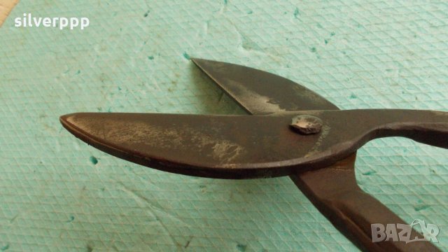  Стара ръчно кована ножица за ламарина , снимка 2 - Други инструменти - 25920546