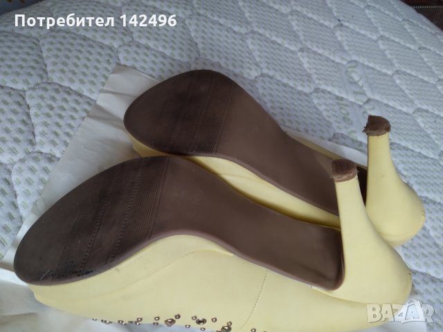 Жълти обувчици, снимка 3 - Дамски обувки на ток - 23123011