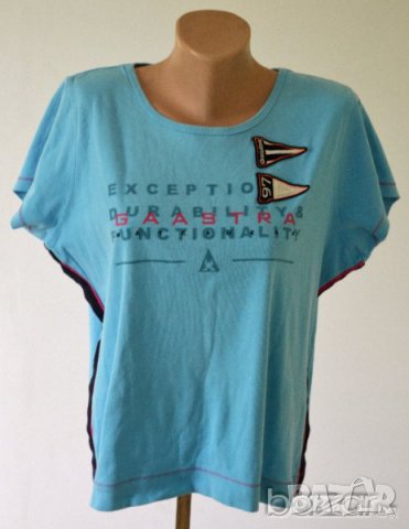 Gaastra дамска тениска синя 100% памук, снимка 2 - Тениски - 23438643