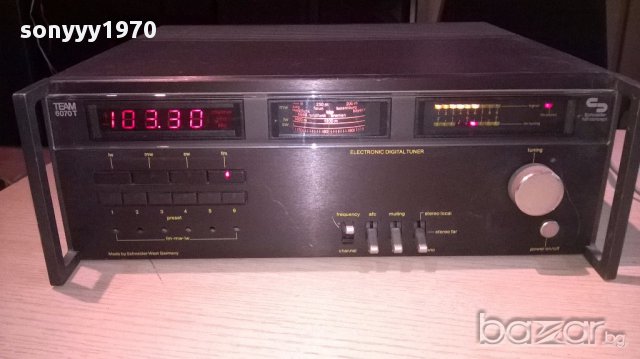schneider team-6070t hi-fi retro tuner-внос швеицария