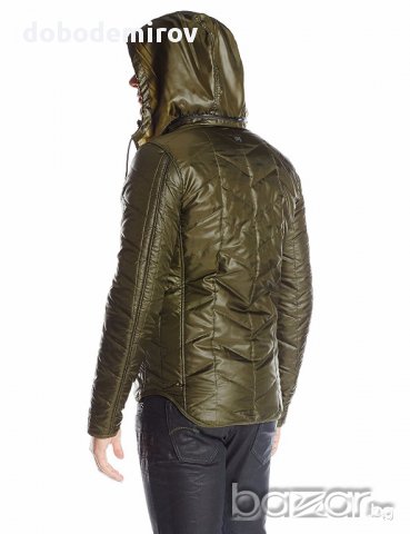 Ново мъжко яке G-Star Raw Copper Quilted Overshirt In Myrow Nylon Forest Night  оригинал, снимка 4 - Якета - 16217220