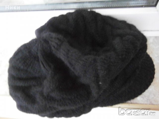 Нова дамска черна шапка с козирка, снимка 2 - Шапки - 12233141