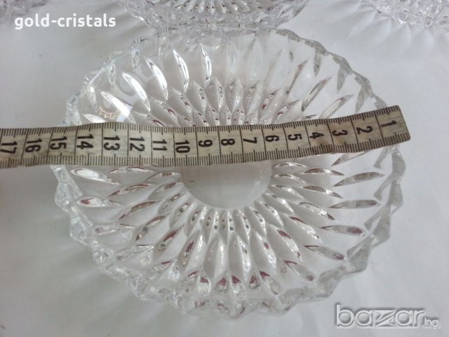 кристални чинии купи немски кристал , снимка 2 - Антикварни и старинни предмети - 19375855