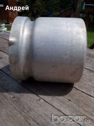 Старо алуминиево канче,кана, снимка 6 - Антикварни и старинни предмети - 18965419