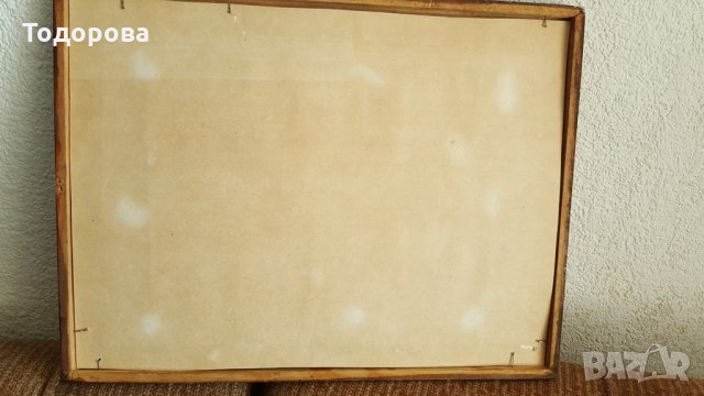 Стар авторски акварел, снимка 4 - Антикварни и старинни предмети - 22455827