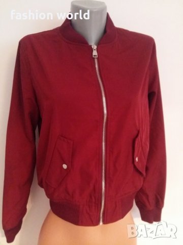 Дамски бомбър бордо, снимка 8 - Якета - 24568896