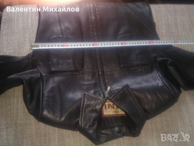 Дамско черно кожено яке, снимка 13 - Якета - 22582073