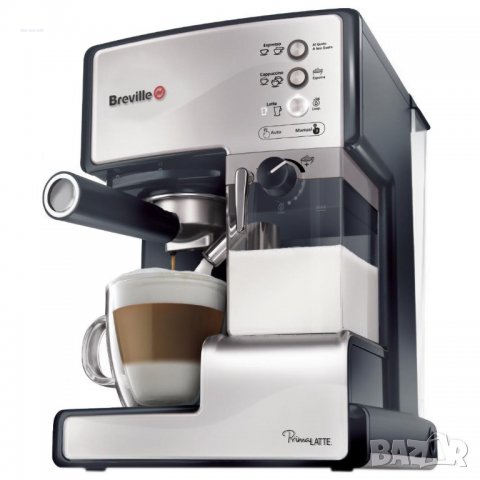 Еспресо машина Breville Prima Latte VCF045X-01, разпенване,Cappuccino,
