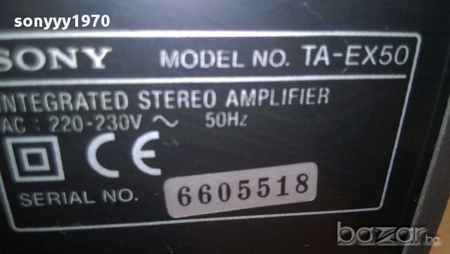 *sony ta-ex50-integrated stereo amplifier-внос англия, снимка 13 - Ресийвъри, усилватели, смесителни пултове - 10409756