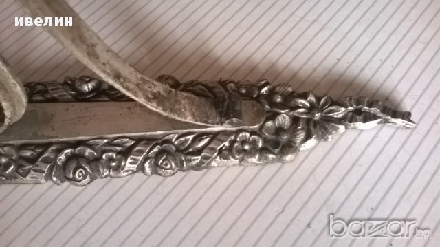 стара посребрена закачалка, снимка 4 - Антикварни и старинни предмети - 17927710
