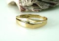 Златен пръстен, стилен пръстен - 2.45 грама, размер №55