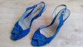  Lily shoes - сини летни обувки с ток