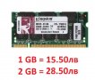 ЧИСТО НОВА Kingston Памет DDR SDRAM KVR333S0/1GR PC-2700S 333Mhz 200Pin DDR333 SODIMM PC-2700 , снимка 1