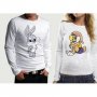 Комплект блузи за влюбени Baby Bunny & Lola, снимка 1 - Блузи с дълъг ръкав и пуловери - 23210752