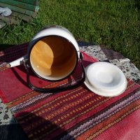 Стар емайлиран чайник #4, снимка 5 - Антикварни и старинни предмети - 25578591