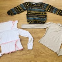 3 блузи за 15 лв, снимка 1 - Блузи с дълъг ръкав и пуловери - 23858536