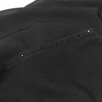 Черен шал с дискретни камъчета, снимка 4 - Шапки - 23766767