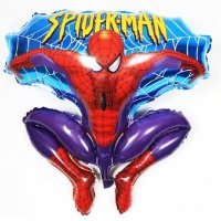 Спайдърмен Spiderman разперен фолио фолиев балон хелий или въздух парти рожден ден, снимка 1 - Други - 25918231