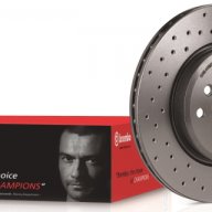 Спирачни дискове Brembo Xtra - надупчени спортни дискове, снимка 2 - Части - 18276818