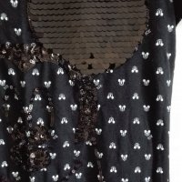 ICEBERG дамска блузка с пайети, снимка 4 - Тениски - 21706542