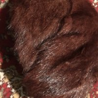 Дамско дълго палто- естествена кожа, подарък нова шапка, снимка 3 - Палта, манта - 19917915