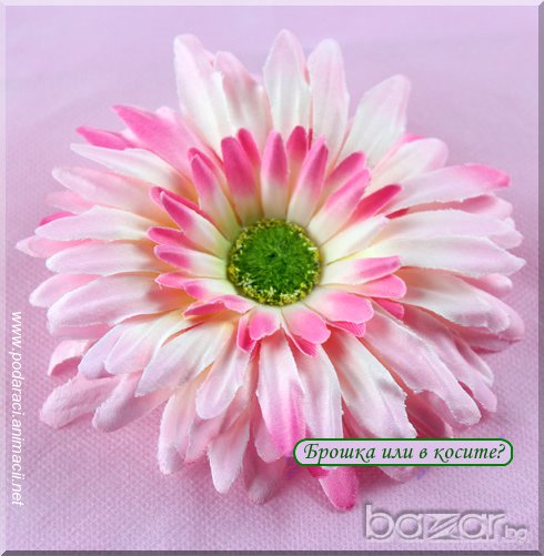 ЦВЕТЕ ГЕРБЕР – БРОШКА ИЛИ ЗА КОСА, снимка 1