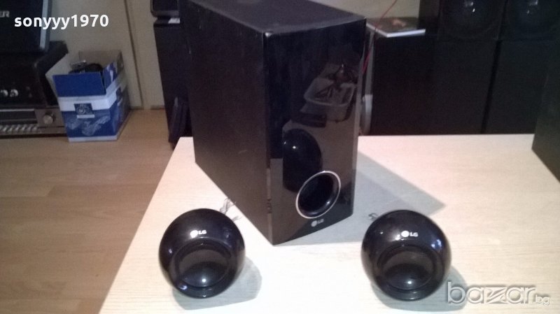 lg subwoofer 150w+lg speakers 2x90w/program-внос франция, снимка 1