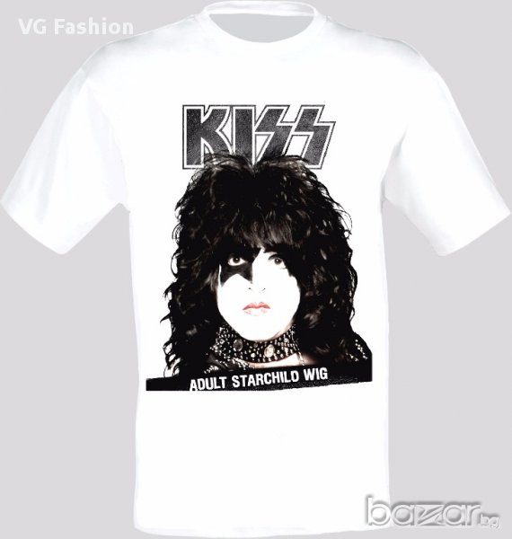 Kiss Rock Band Adult Starchild Wig Тениска Мъжка/Дамска S до 2XL, снимка 1