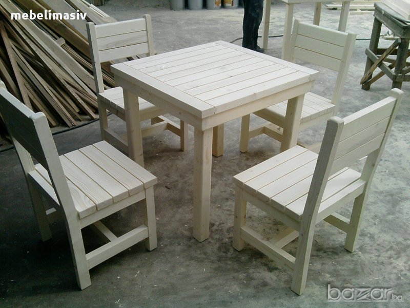 Дървени маси и столове за вашият дом., снимка 1