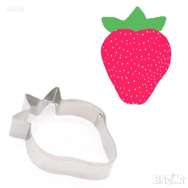 Ягода метална форма резец за сладки бисквитки фондан украса, снимка 1