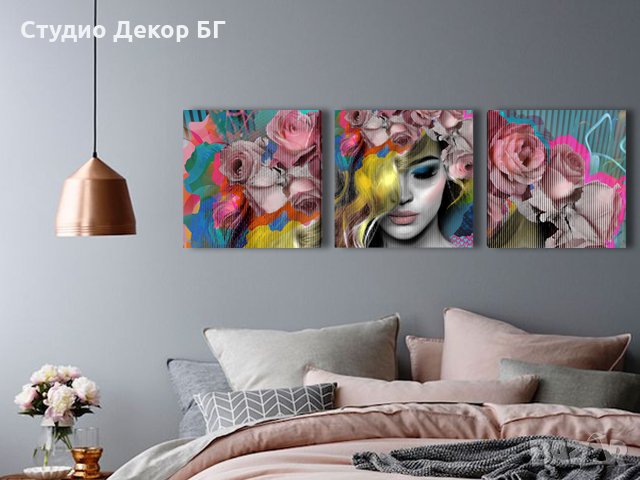 Картина Жена с рози #495, снимка 1