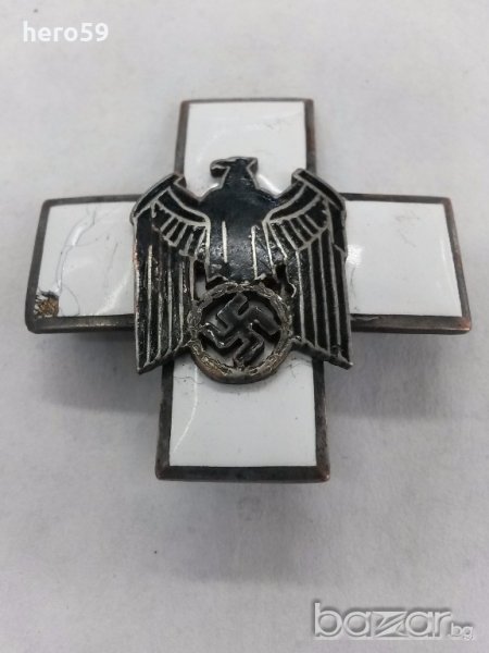  German Red Cross enamel badge DRK, снимка 1