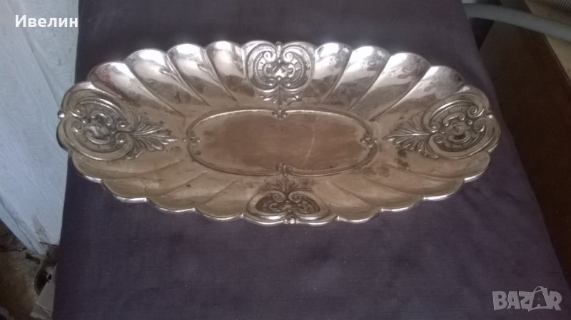 посребрена фруктиера,купа арт деко, снимка 1