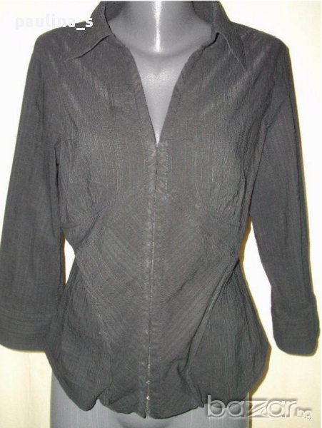  Черна риза с корсет "H&M" / голям размер , снимка 1