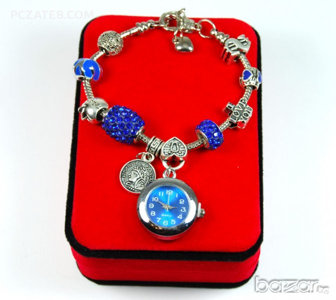 Гривна тип Пандора с часовник (Pandora) 22, снимка 1