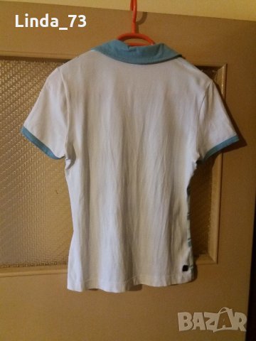 Дам.тениска-"MEXXSPORT"-/памук+ликра/-бяла+св.зелено. Закупена от Италия., снимка 2 - Тениски - 21973071