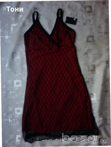 Дамска рокля Magic Stiyle в червено и черно , снимка 3 - Рокли - 19136737