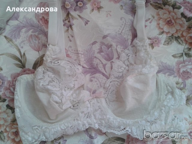 Гръцко бельо Apple. Сутиен от мека и еластична дантела, сатен и памук. Мека чашка с банел., снимка 10 - Бельо - 20564684