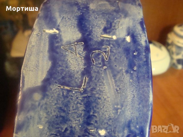 Арт деко Великолепна керамична ваза ръчна изработка , снимка 4 - Декорация за дома - 24139592