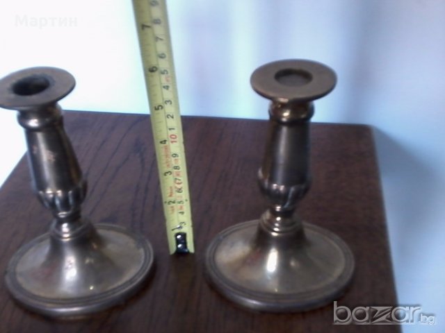 Стари масивни бронзови - Свещници - 2бр. !(5555573), снимка 3 - Други стоки за дома - 18628847